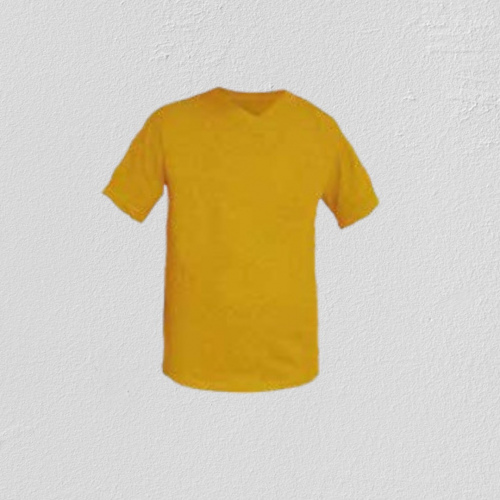 V Yaka T-Shirt (Sarı)