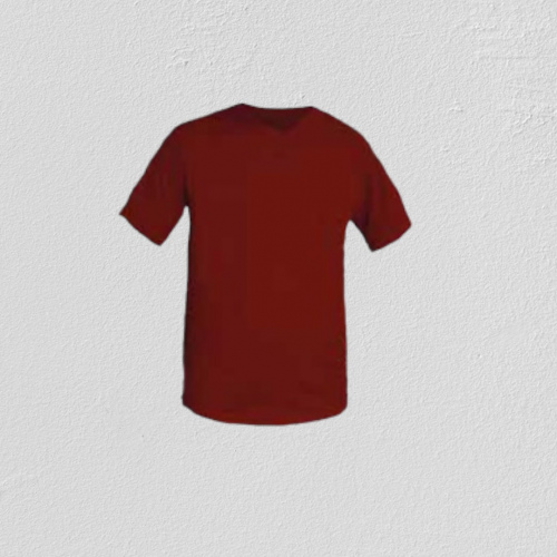 V Yaka T-Shirt (Bordo)