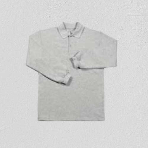 Polo Yaka Sweatshirt (Gri)
